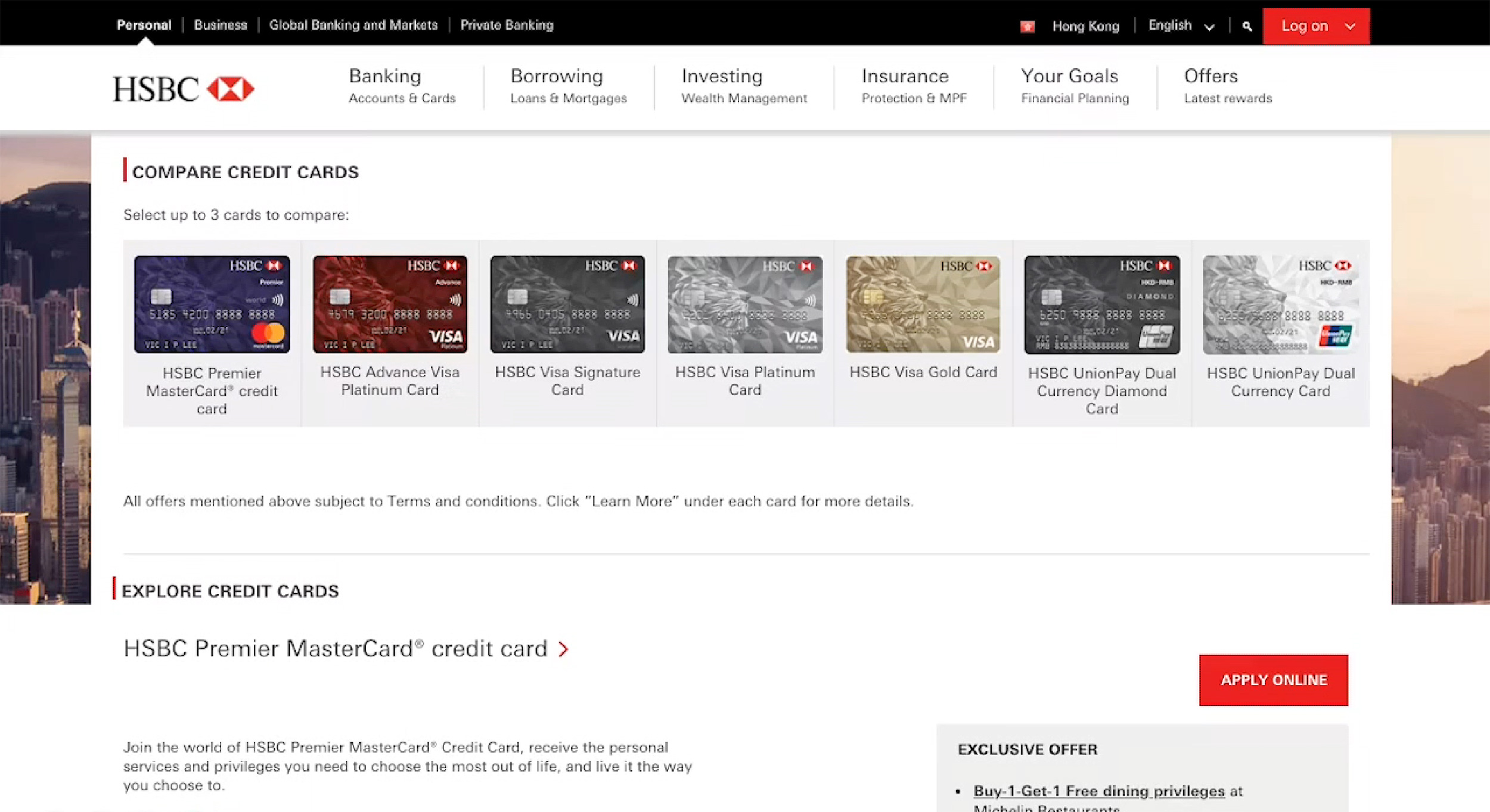 Card Comparison Table Video